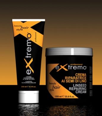 Маска для волос с семенами льна Extremo Linseed Repairing Mask 1000ml EX400 фото