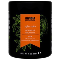 Invidia BOTOPLUS Argan mask маска для фарбованого волосся з маслом аргани 1000ml IM003 фото